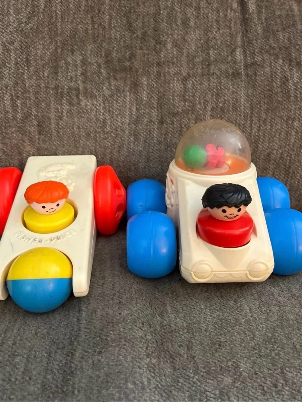 Vintage Fisher-Price Toy Lot - 1966 Chime Ball, Click n Clatter, Chatter Phone